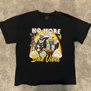 Black Graphic Mens T-Shirt